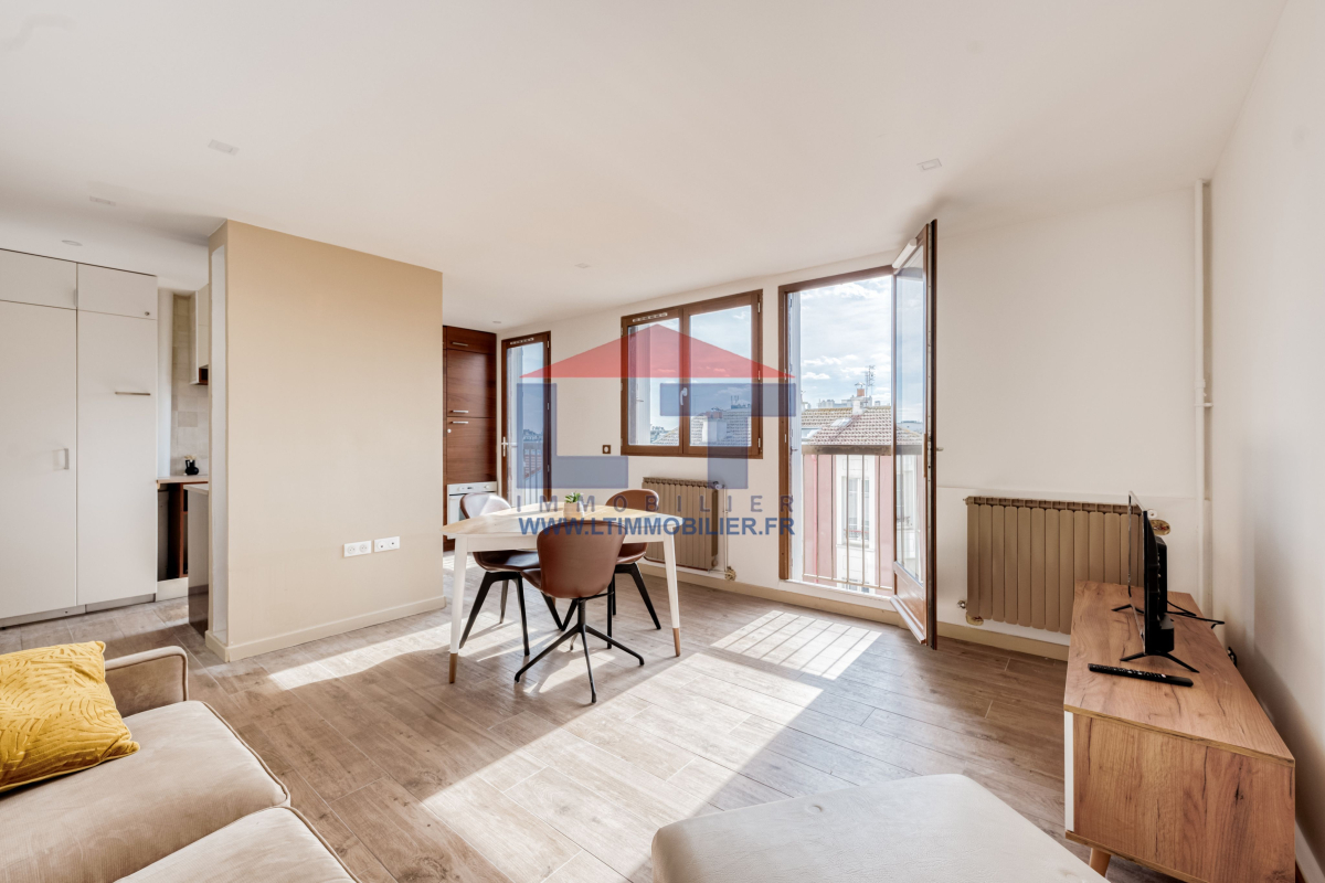 Vente Appartement  3 pièces - 60m² 75020 Paris