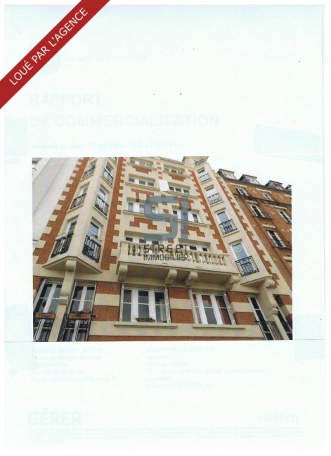 Location Appartement  1 pice (studio) - 23m 75015 Paris