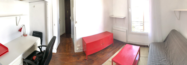 Location Appartement meublé 1 pièce (studio) - 13.85m² 75013 Paris