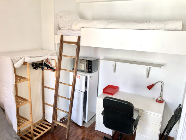 Location Appartement meublé 1 pièce (studio) - 13.85m² 75013 Paris