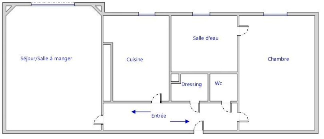 Location Appartement meubl� 2 pi�ces - 41m� 75005 Paris