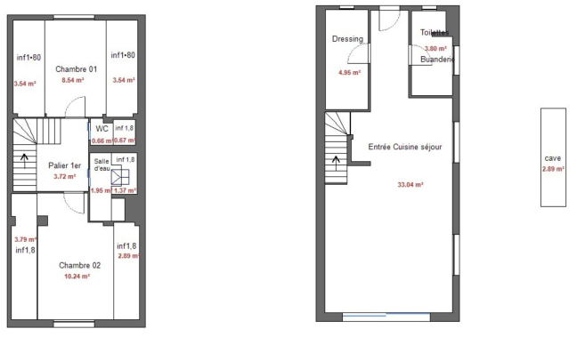 Location Maison meubl� 3 pi�ces - 90m� 78380 Bougival