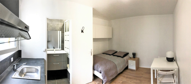 Location Appartement meubl 1 pice (studio) - 15.25m 75020 Paris