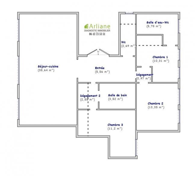 Location Appartement  4 pices - 94.59m 94300 Vincennes