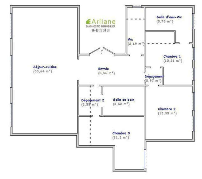 Vente Appartement  5 pices - 95m 94300 Vincennes
