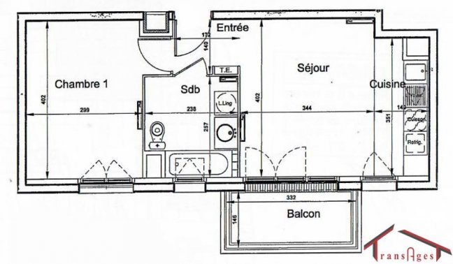 Vente Appartement  2 pices - 39m 91100 Corbeil-essonnes