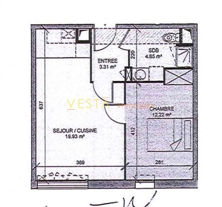 Vente Appartement 2 pièces - 42m² 93100 Montreuil