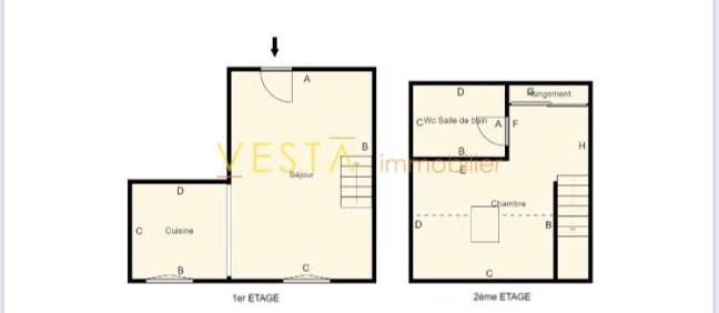 Vente Appartement  2 pi�ces - 45m� 93100 Paris